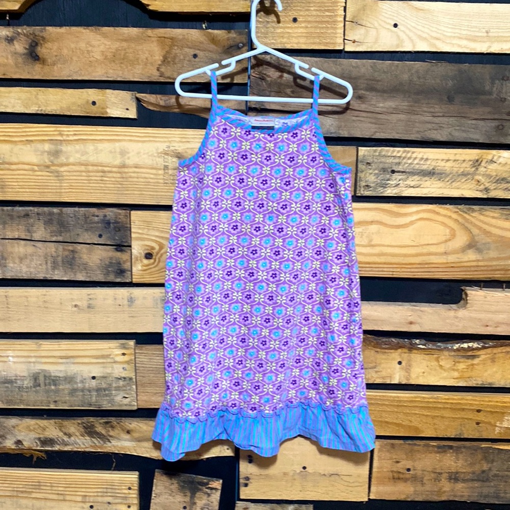 Hanna Andersson Girls Sleeveless Floral Dress Size 120 US 6/7